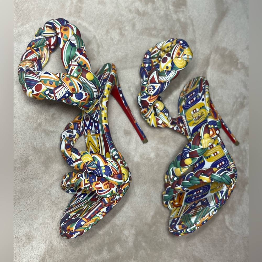 Christian Louboutin Fatima collection x Idris Elba WAMIMS Braided SandalsEU 36,5 - Picture 2 of 9